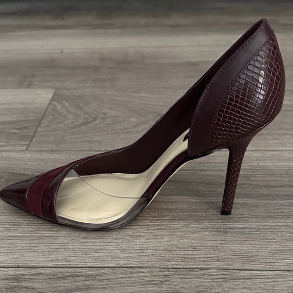 NEW in Box Nine West Behave Burgundy Patent Heels - Picture 3 of 10
